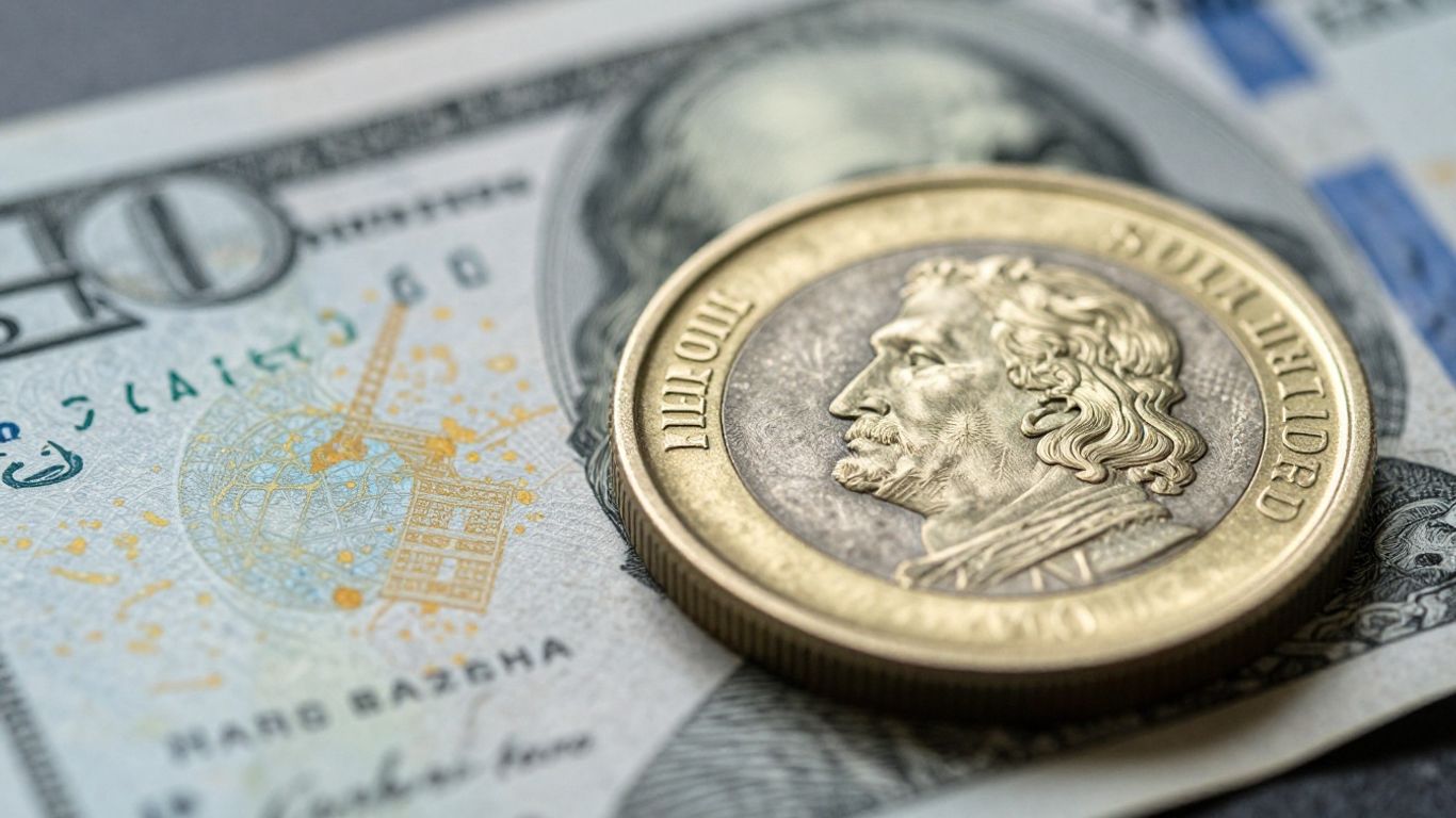 USD and CHF currency close-up