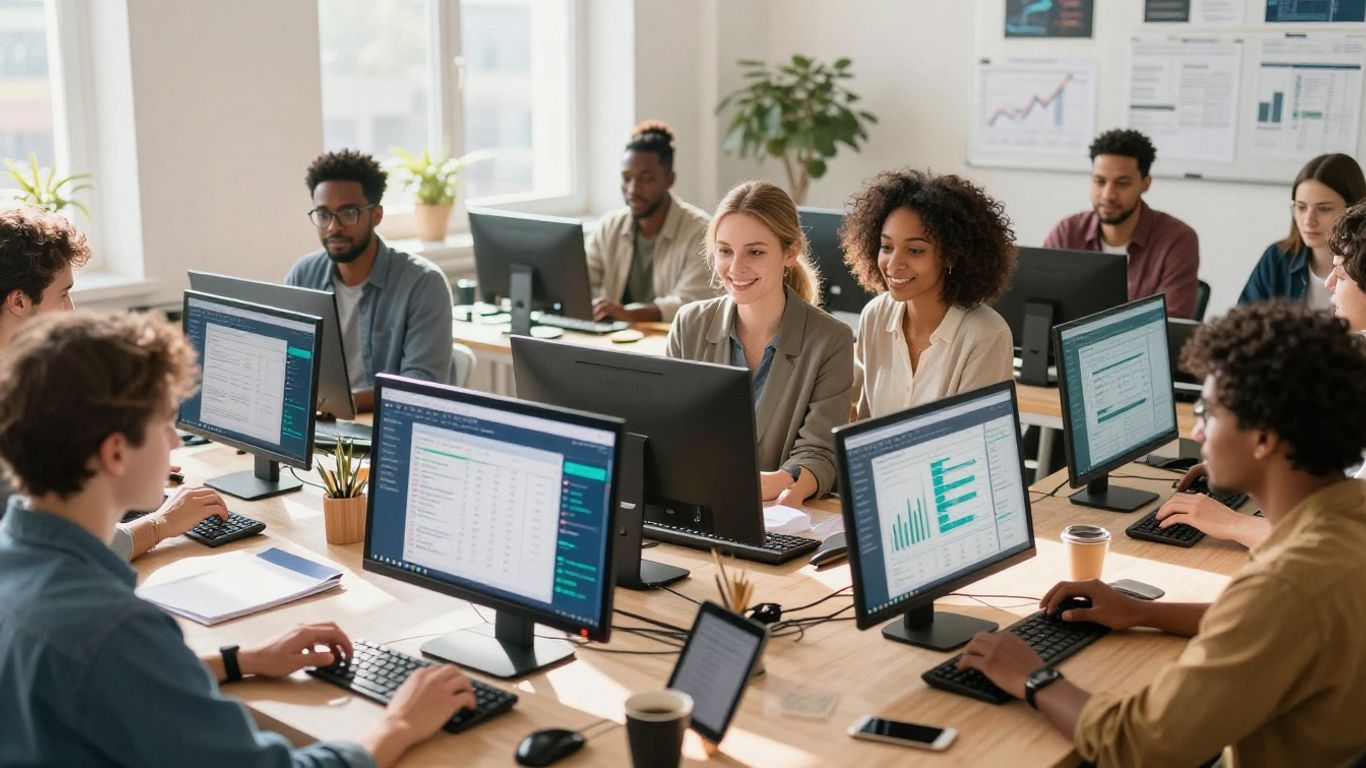 Beginners trading on forex platforms.