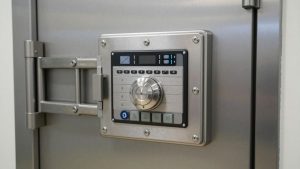 Modern vault door symbolizing AvaTrade security