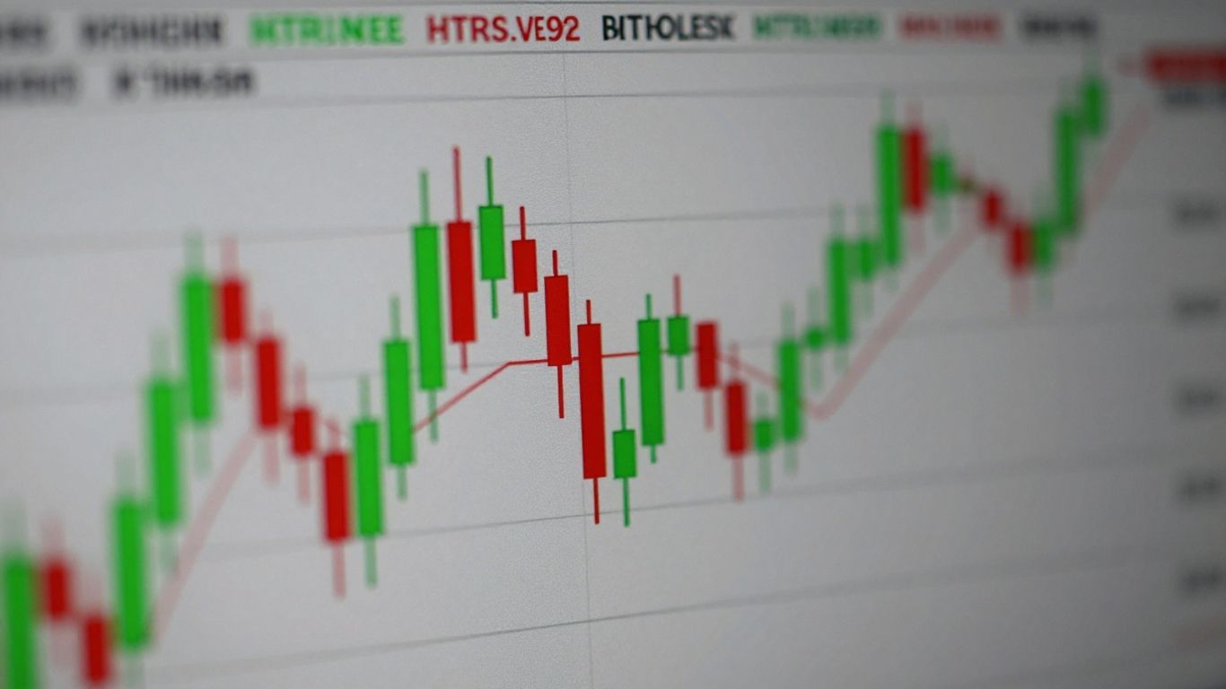 Bullish candlestick chart patterns with green and red candles.