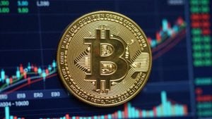 Successful cryptocurrency trader navigating digital markets.