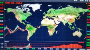 Live trading charts for financial markets.