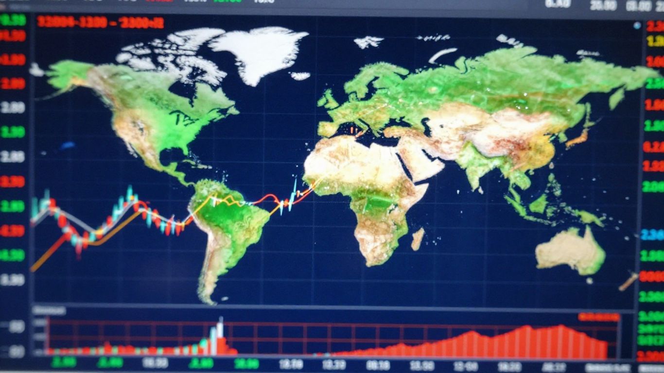 Live trading charts for financial markets.