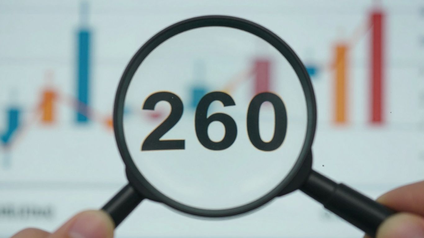 Forex currency exchange rate detail with magnifying glass.