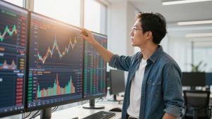 Stock market trading success with demo account