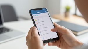 Trading 212 app on a smartphone screen.