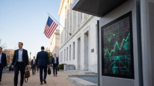 The Federal Reserve Board building in Washington DC